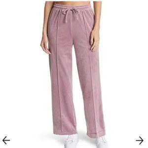 Abound Velvet Lounge Track Pants Light Purple Size 2X New Straight Leg